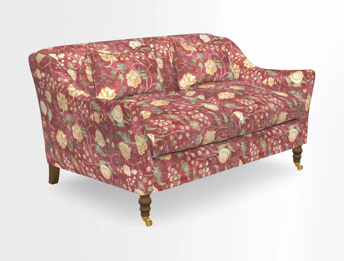 Cromer 3 Seater Sofa in RHS Botanicals Henry Moon Lions Tail Terracotta