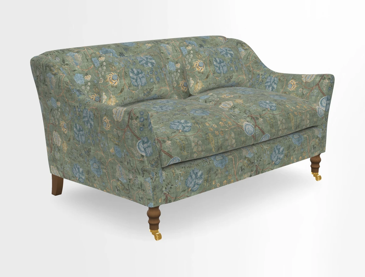 Cromer 3 Seater Sofa in RHS Botanicals Henry Moon Lions Tail Terracotta