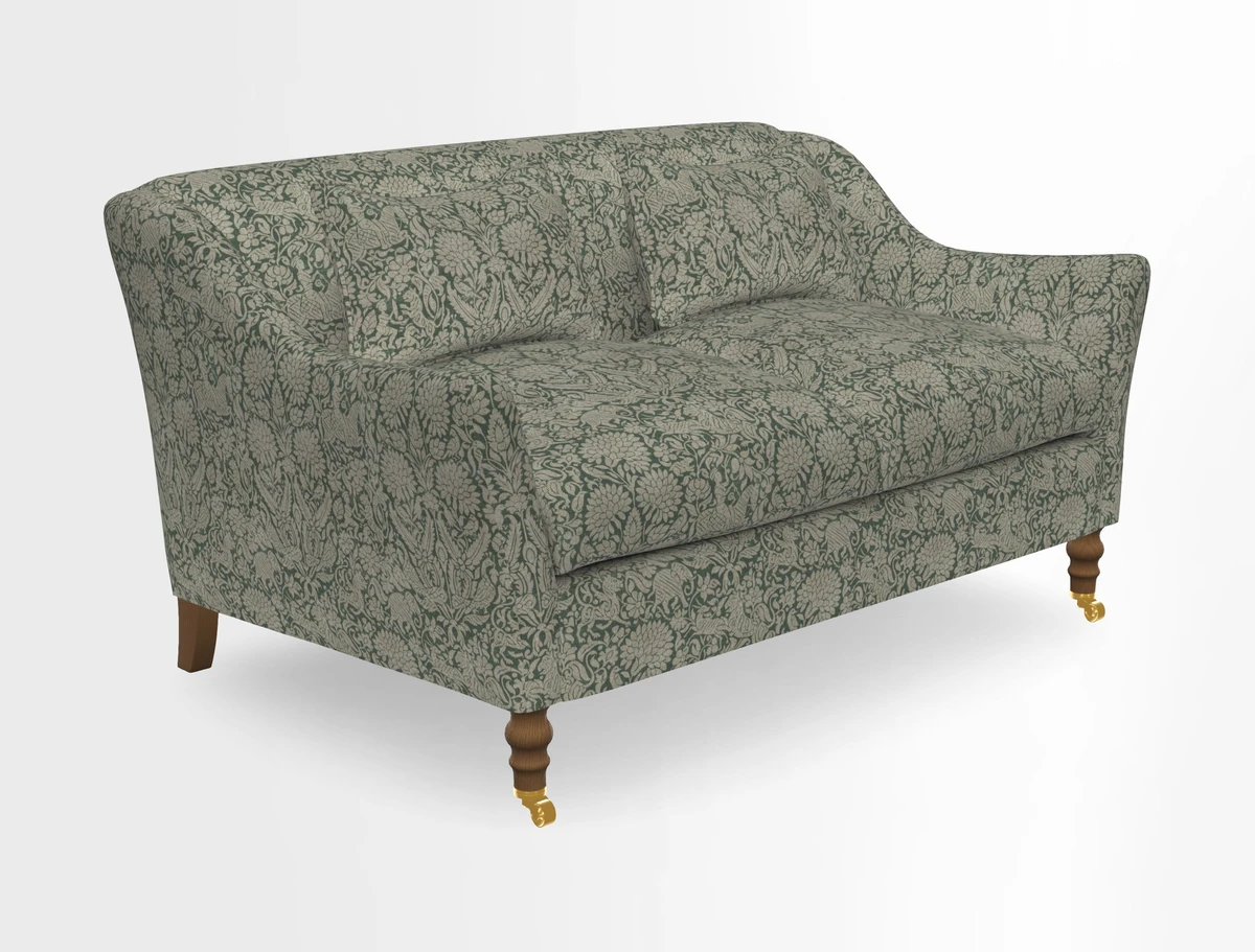 Cromer 3 Seater Sofa in RHS Botanicals Henry Moon Lions Tail Terracotta