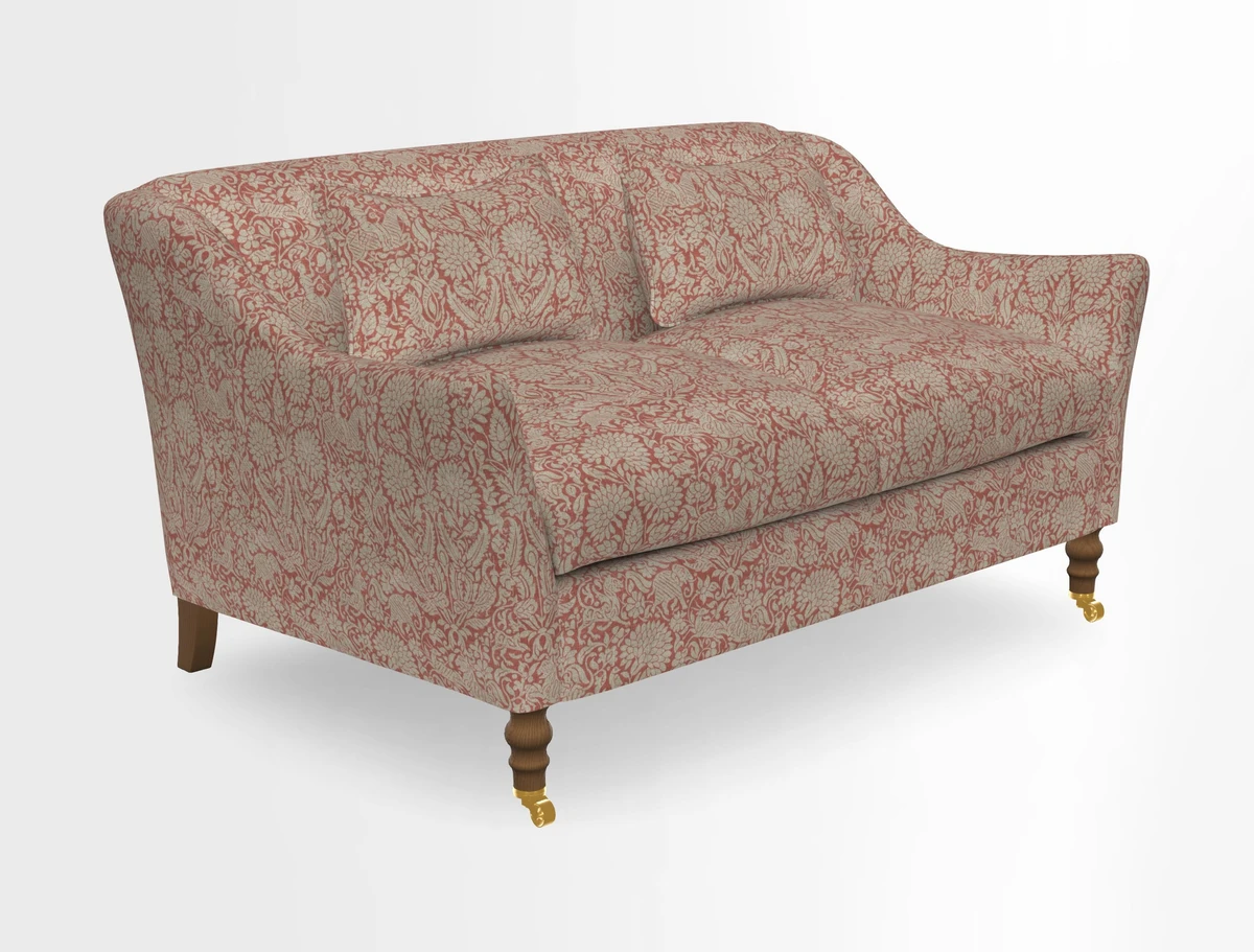 Cromer 3 Seater Sofa in RHS Botanicals Henry Moon Lions Tail Terracotta
