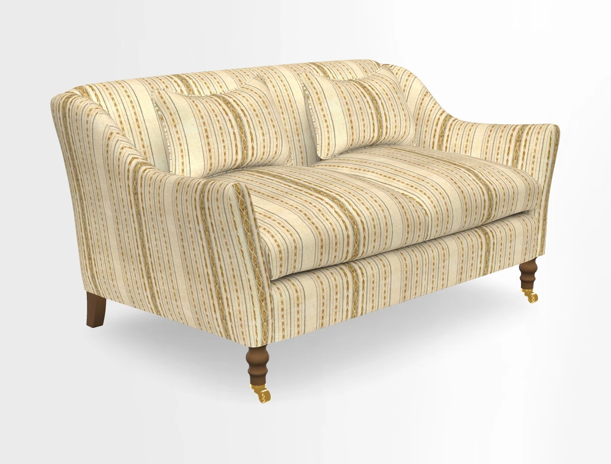 Cromer 3 Seater Sofa in RHS Botanicals Henry Moon Lions Tail Terracotta