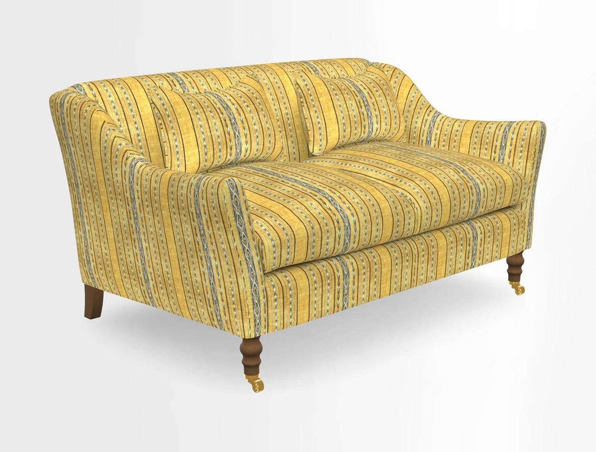 Cromer 3 Seater Sofa in RHS Botanicals Henry Moon Lions Tail Terracotta