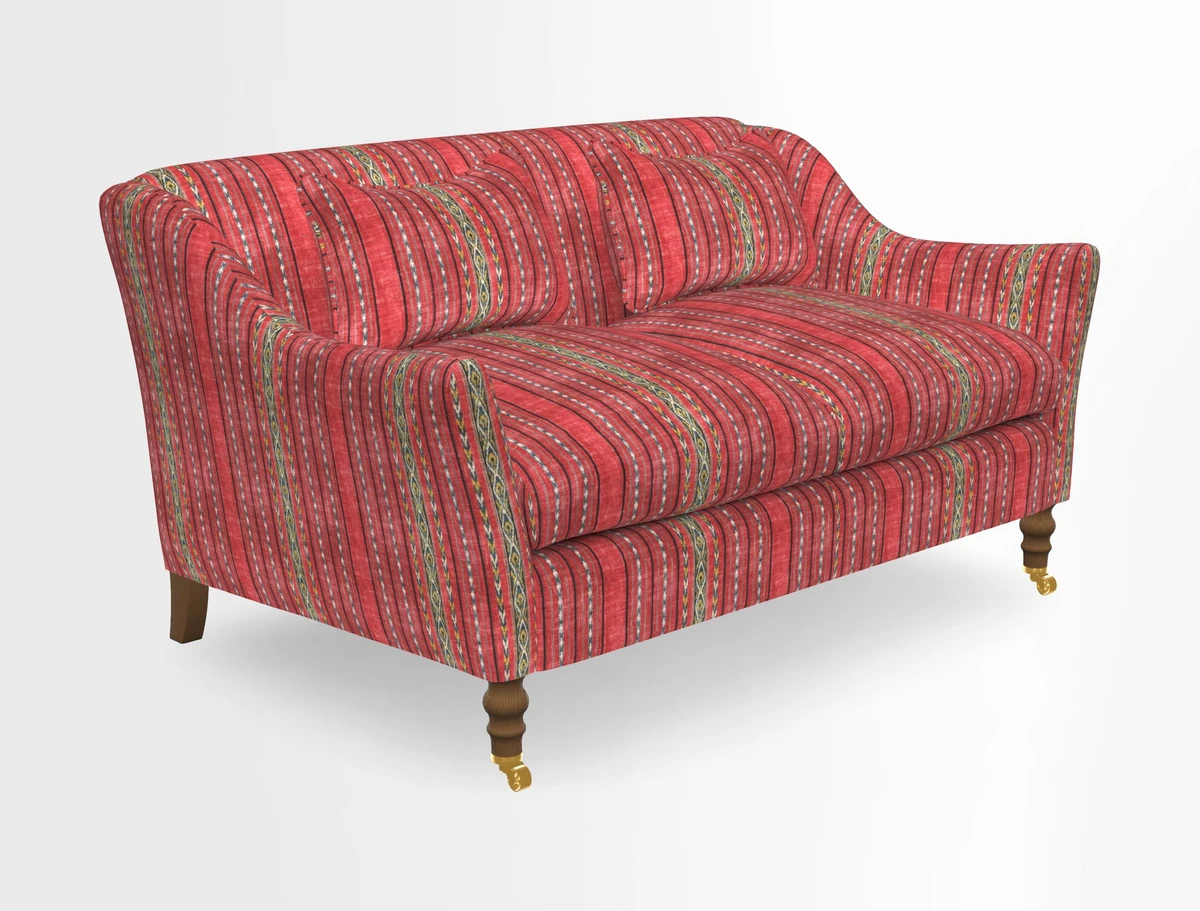 Cromer 3 Seater Sofa in RHS Botanicals Henry Moon Lions Tail Terracotta