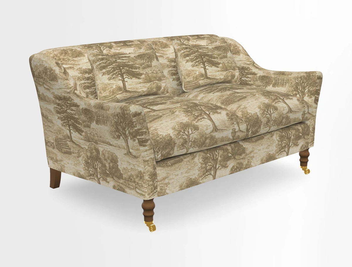 Cromer 3 Seater Sofa in RHS Botanicals Henry Moon Lions Tail Terracotta
