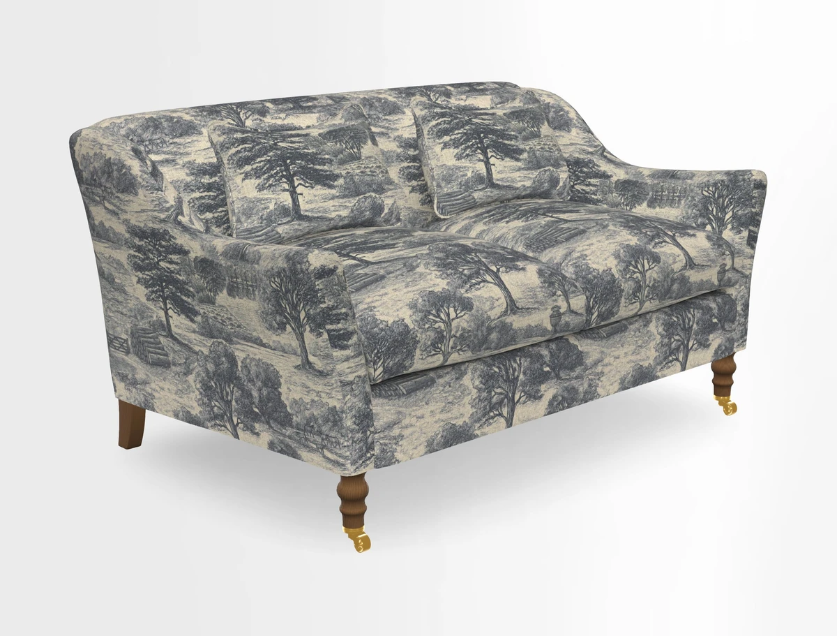 Cromer 3 Seater Sofa in RHS Botanicals Henry Moon Lions Tail Terracotta