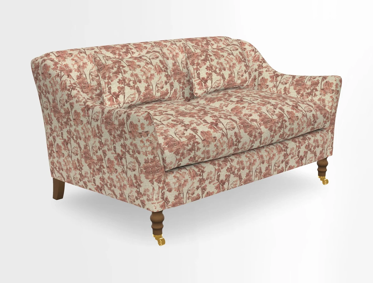 Cromer 3 Seater Sofa in RHS Botanicals Henry Moon Lions Tail Terracotta