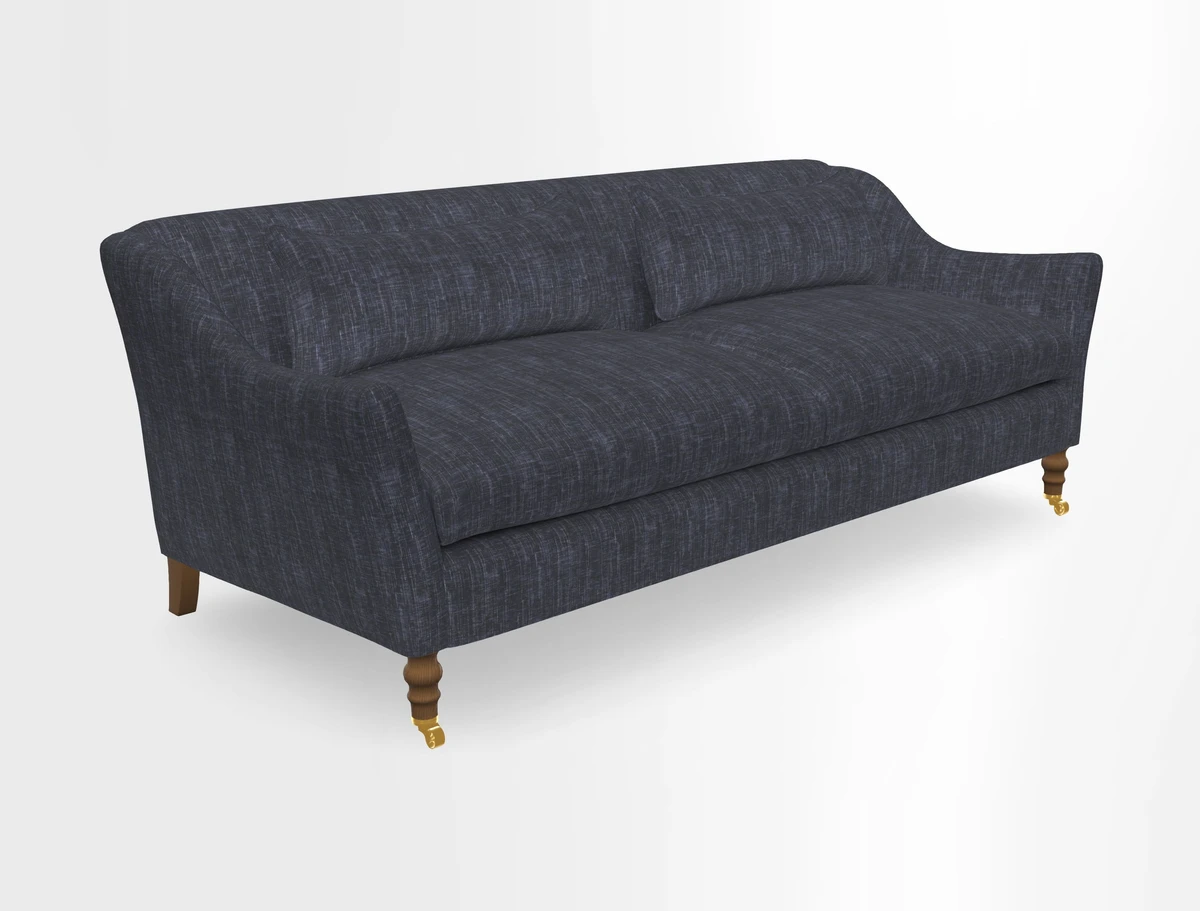 Cromer 3 Seater Sofa in RHS Botanicals Henry Moon Lions Tail Terracotta