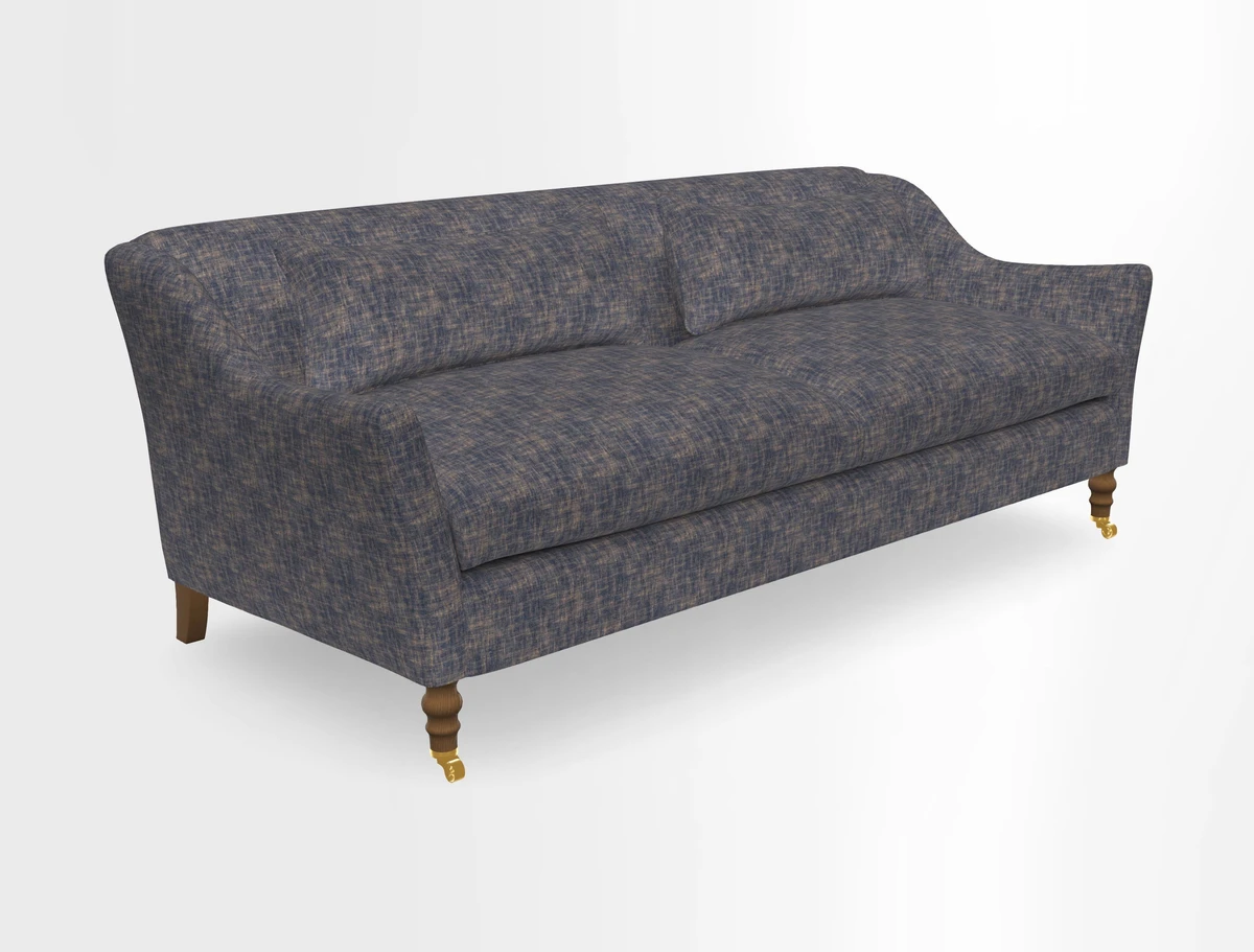 Cromer 3 Seater Sofa in RHS Botanicals Henry Moon Lions Tail Terracotta