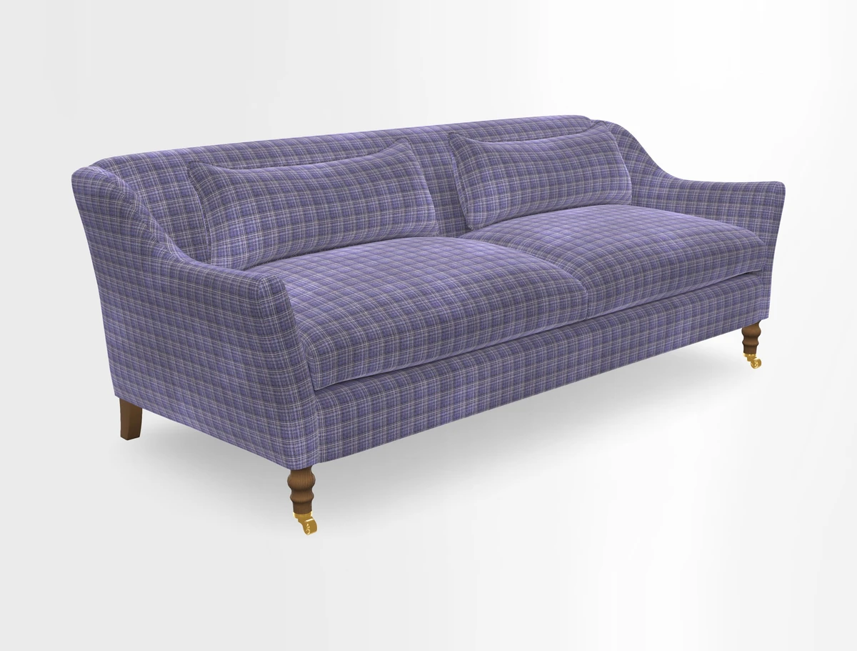 Cromer 3 Seater Sofa in RHS Botanicals Henry Moon Lions Tail Terracotta