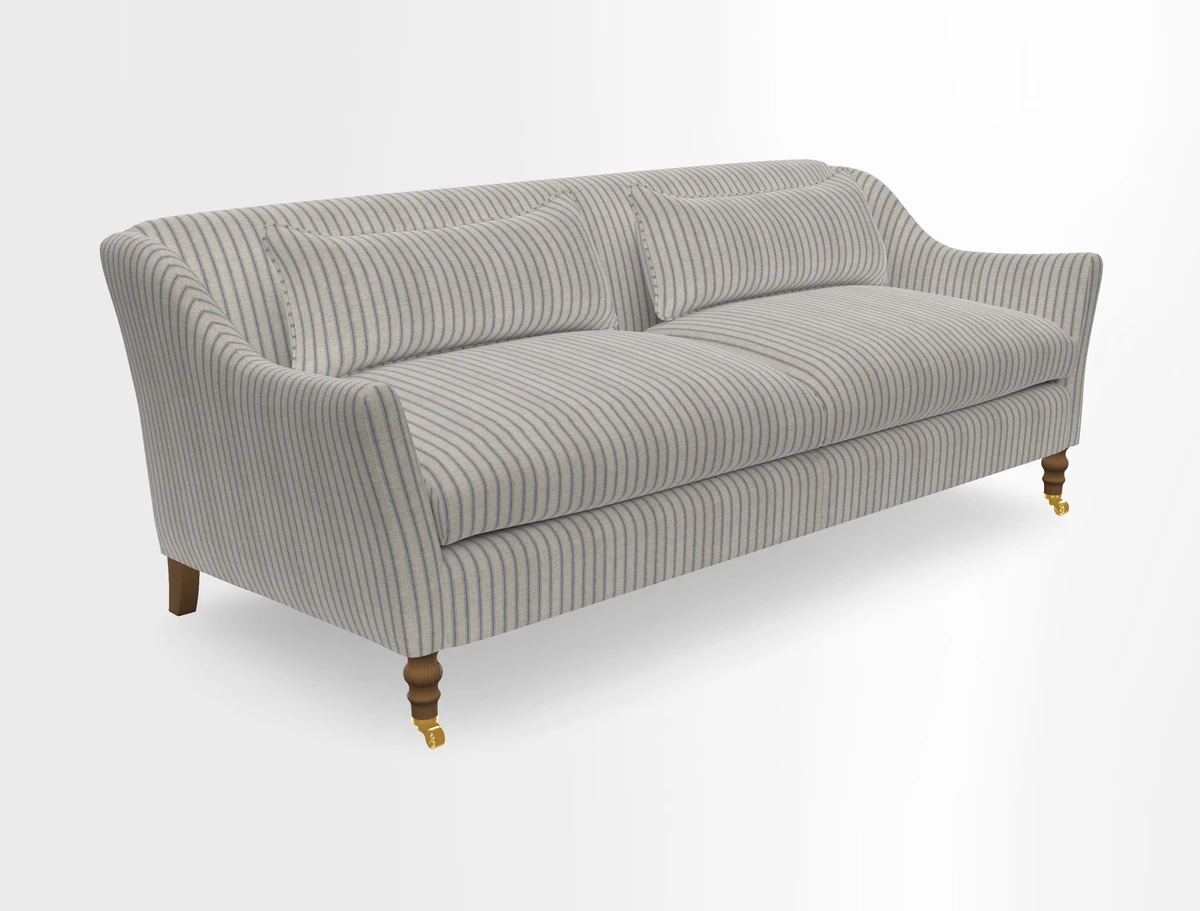 Cromer 3 Seater Sofa in RHS Botanicals Henry Moon Lions Tail Terracotta
