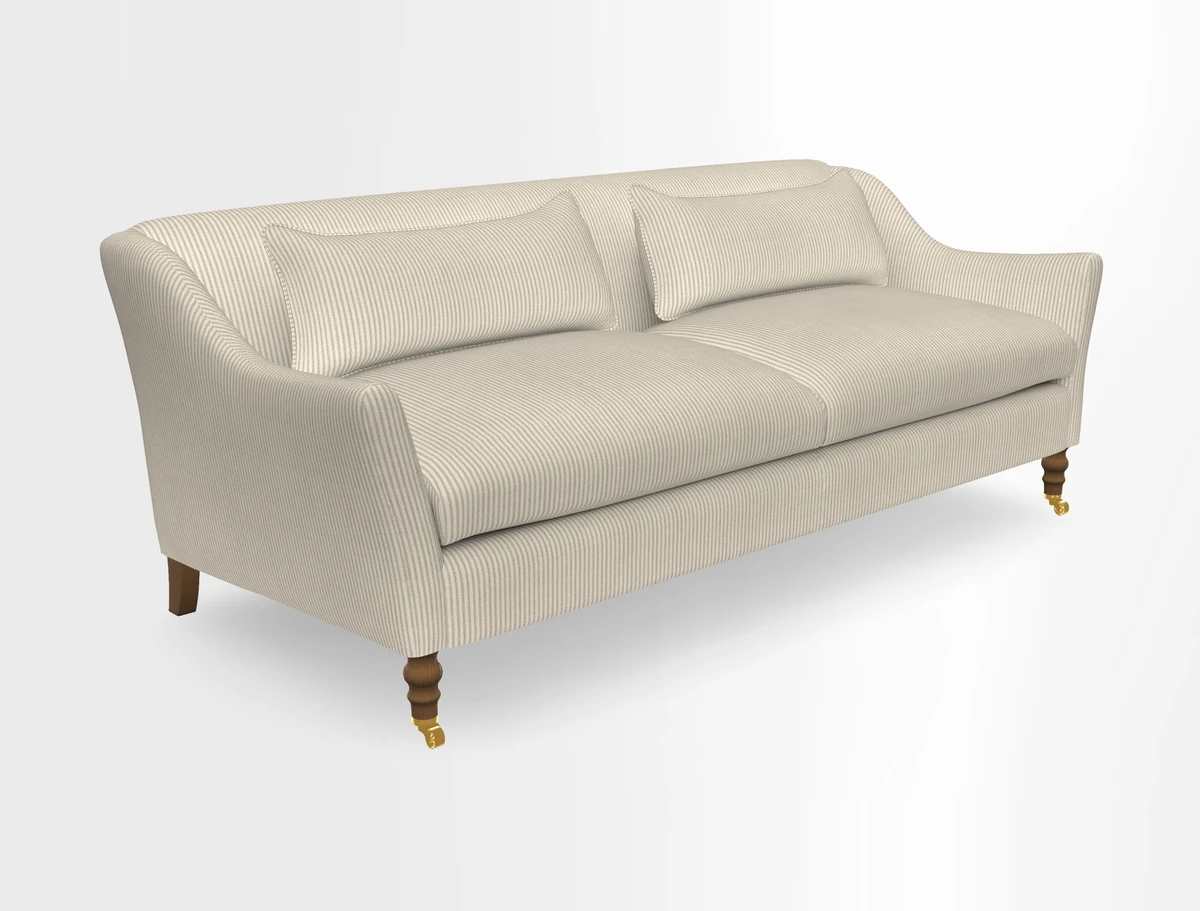 Cromer 3 Seater Sofa in RHS Botanicals Henry Moon Lions Tail Terracotta