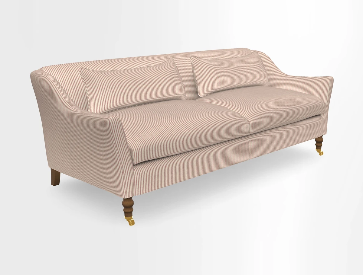 Cromer 3 Seater Sofa in RHS Botanicals Henry Moon Lions Tail Terracotta