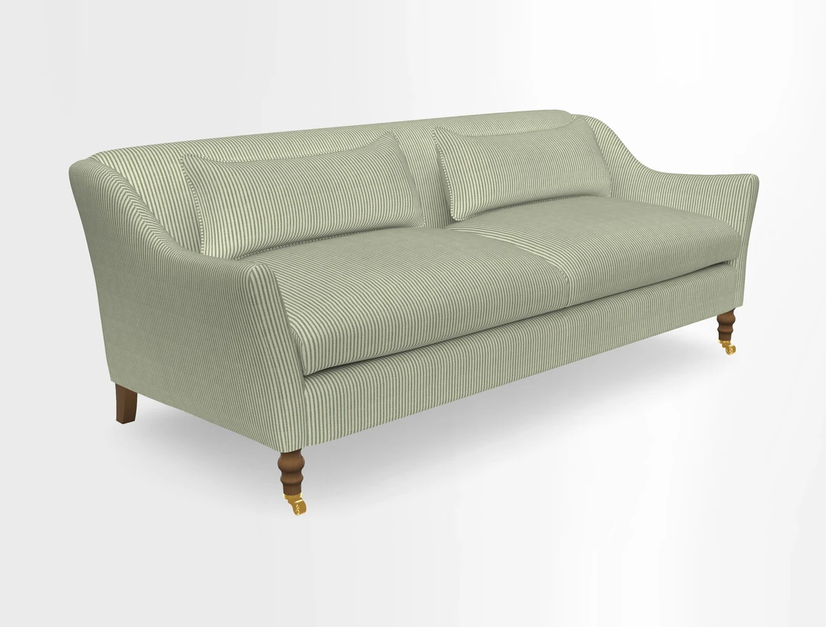 Cromer 3 Seater Sofa in RHS Botanicals Henry Moon Lions Tail Terracotta