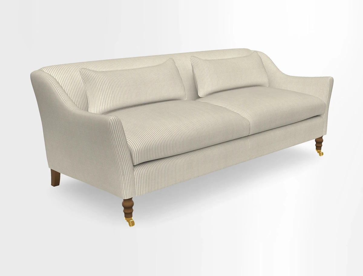Cromer 3 Seater Sofa in RHS Botanicals Henry Moon Lions Tail Terracotta