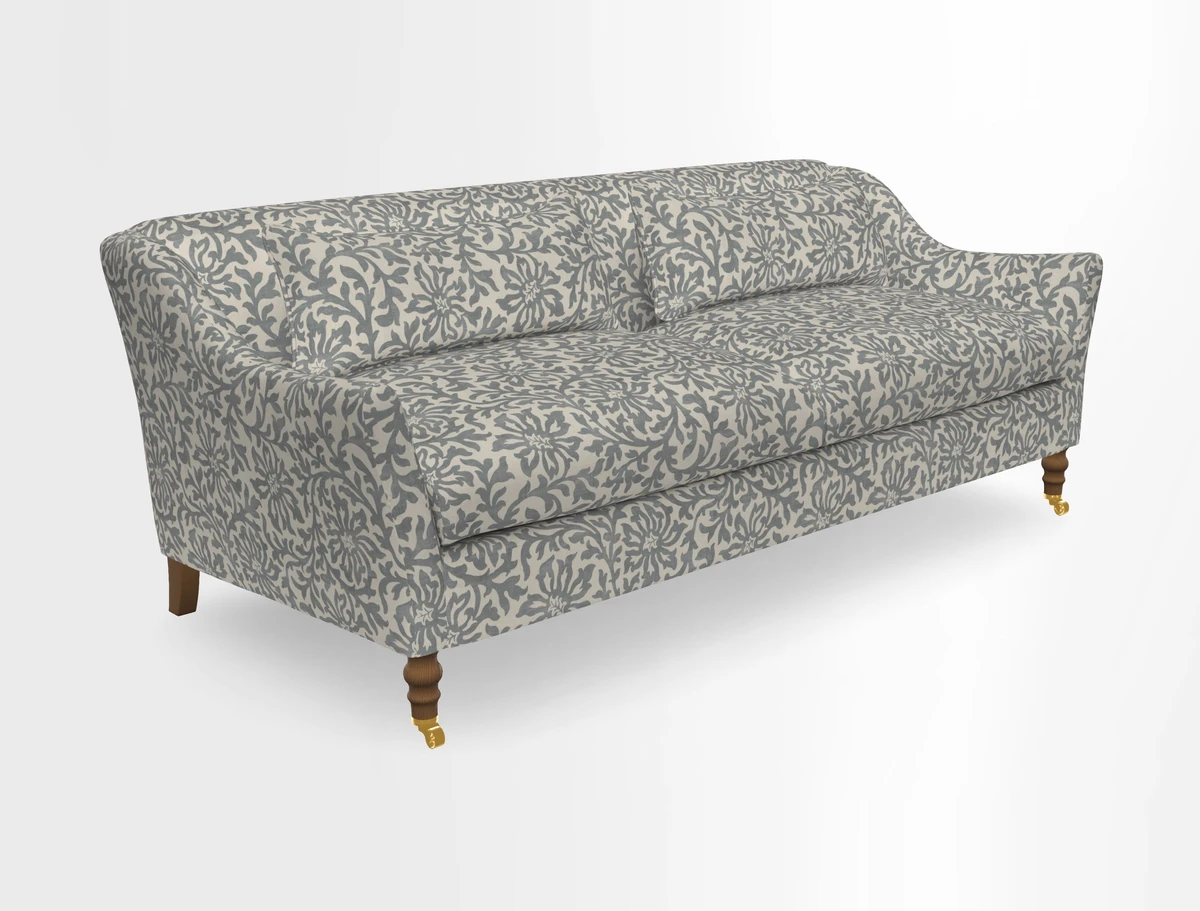 Cromer 3 Seater Sofa in RHS Botanicals Henry Moon Lions Tail Terracotta