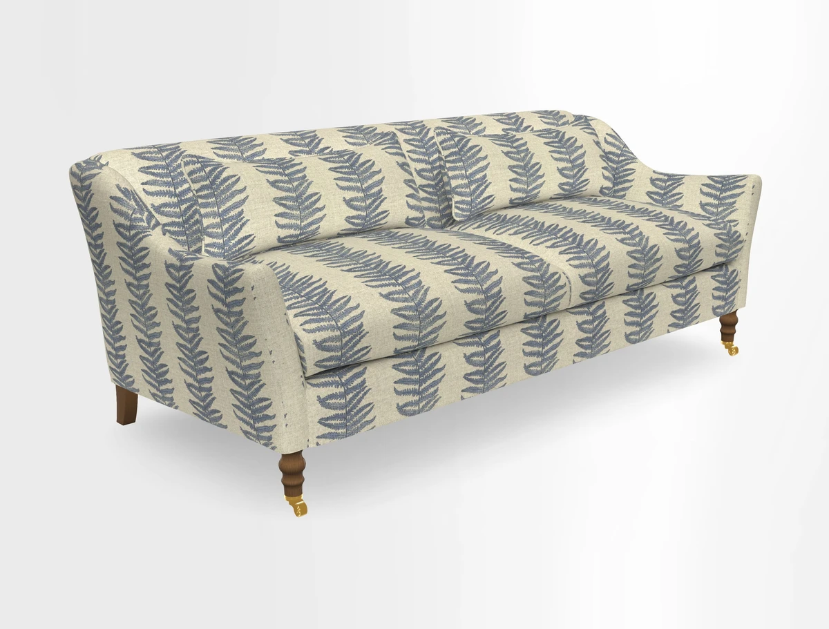 Cromer 3 Seater Sofa in RHS Botanicals Henry Moon Lions Tail Terracotta