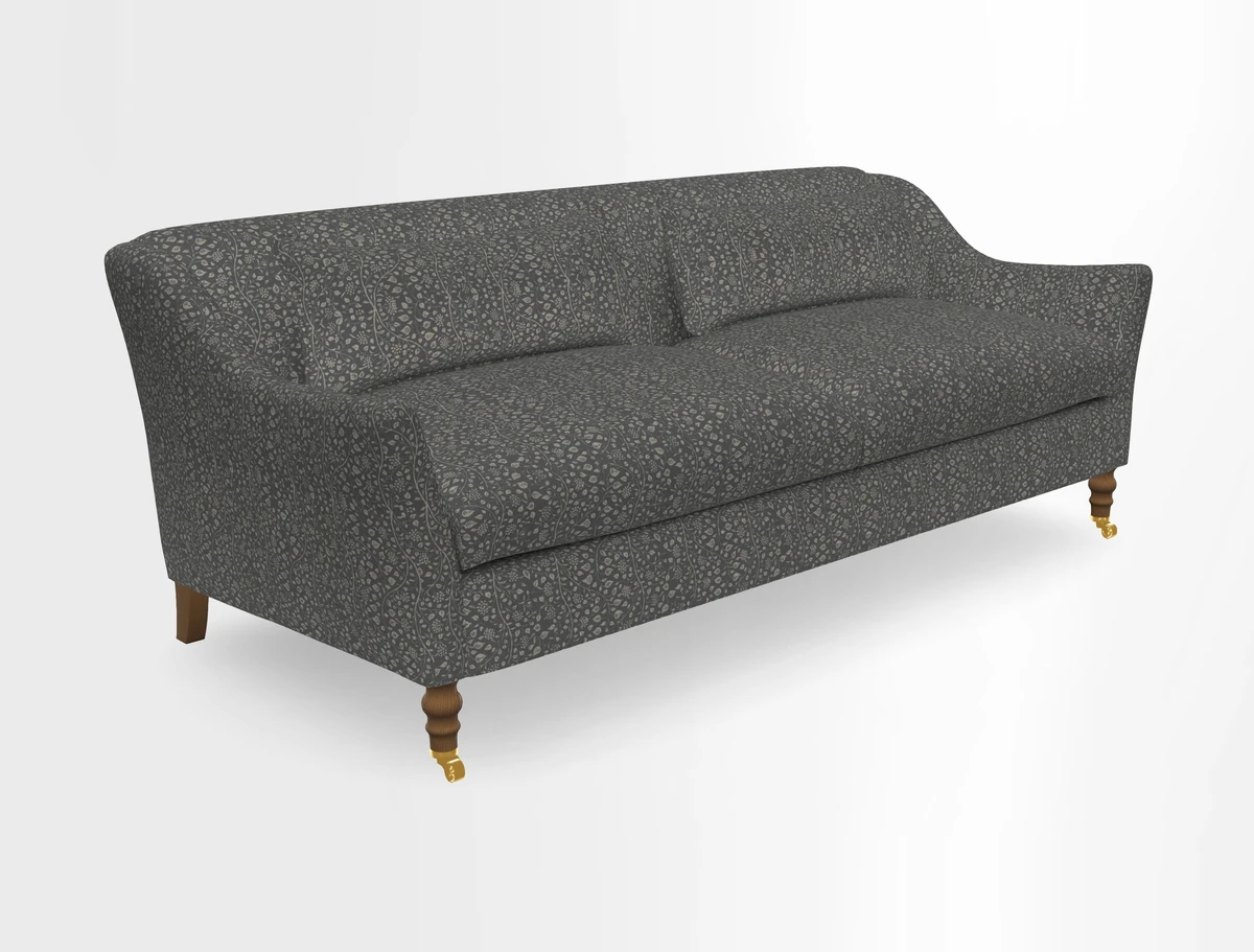 Cromer 3 Seater Sofa in RHS Botanicals Henry Moon Lions Tail Terracotta