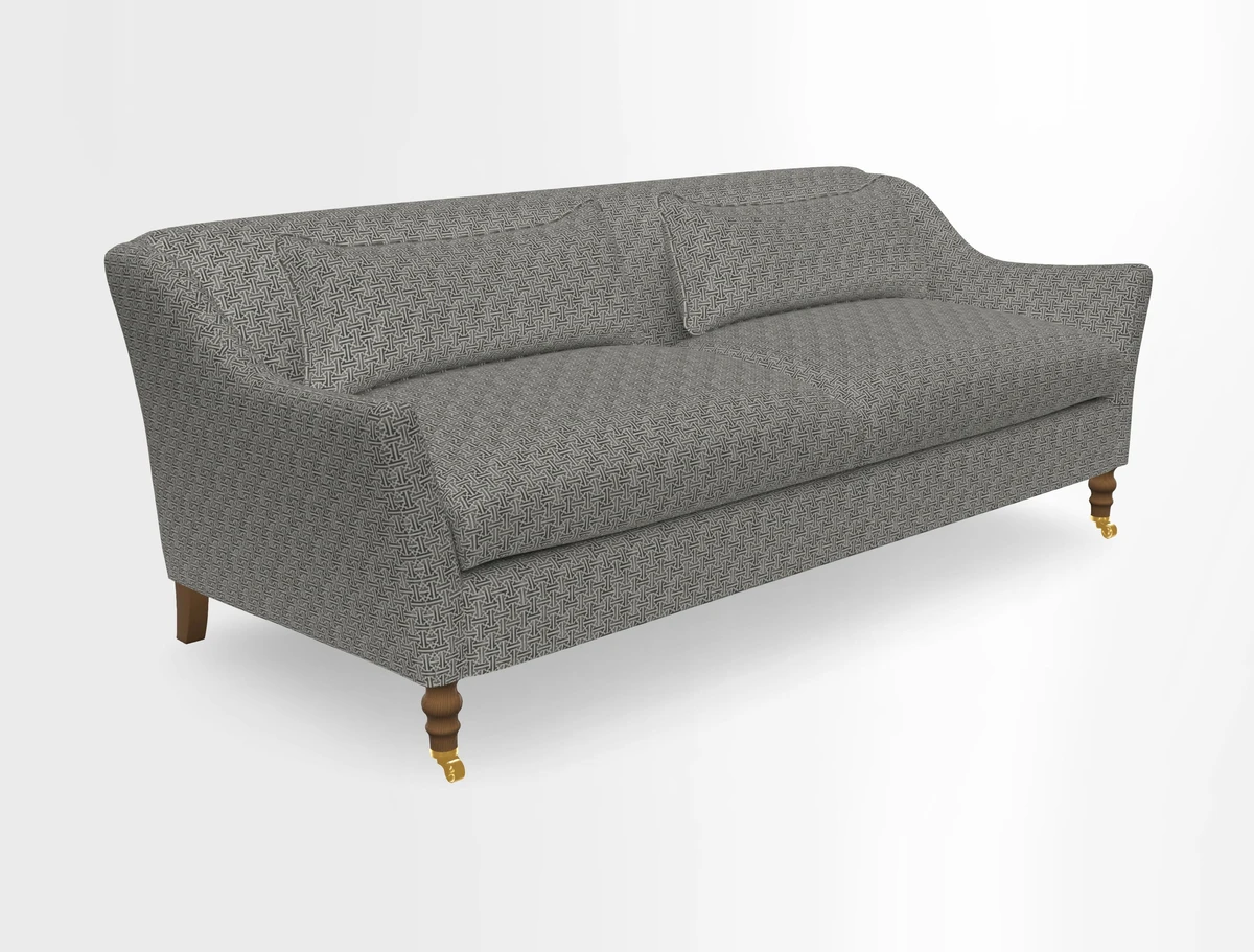 Cromer 3 Seater Sofa in RHS Botanicals Henry Moon Lions Tail Terracotta