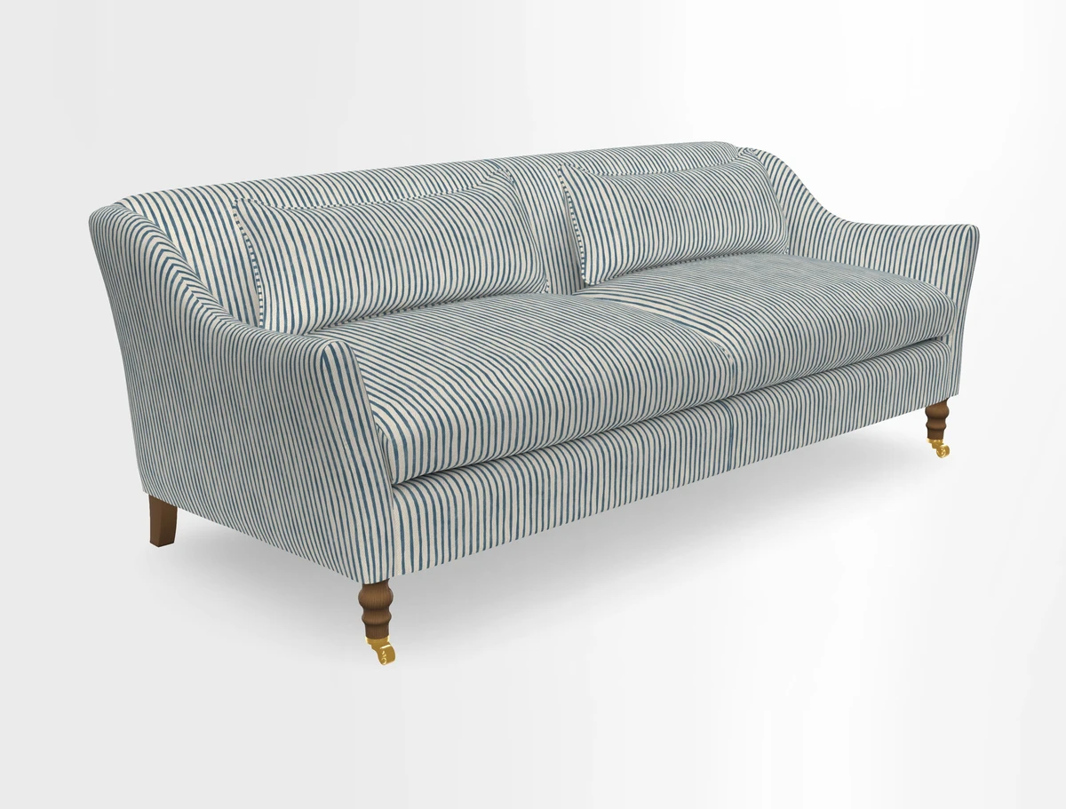 Cromer 3 Seater Sofa in RHS Botanicals Henry Moon Lions Tail Terracotta