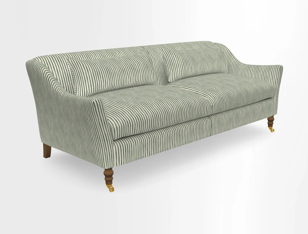 Cromer 3 Seater Sofa in RHS Botanicals Henry Moon Lions Tail Terracotta