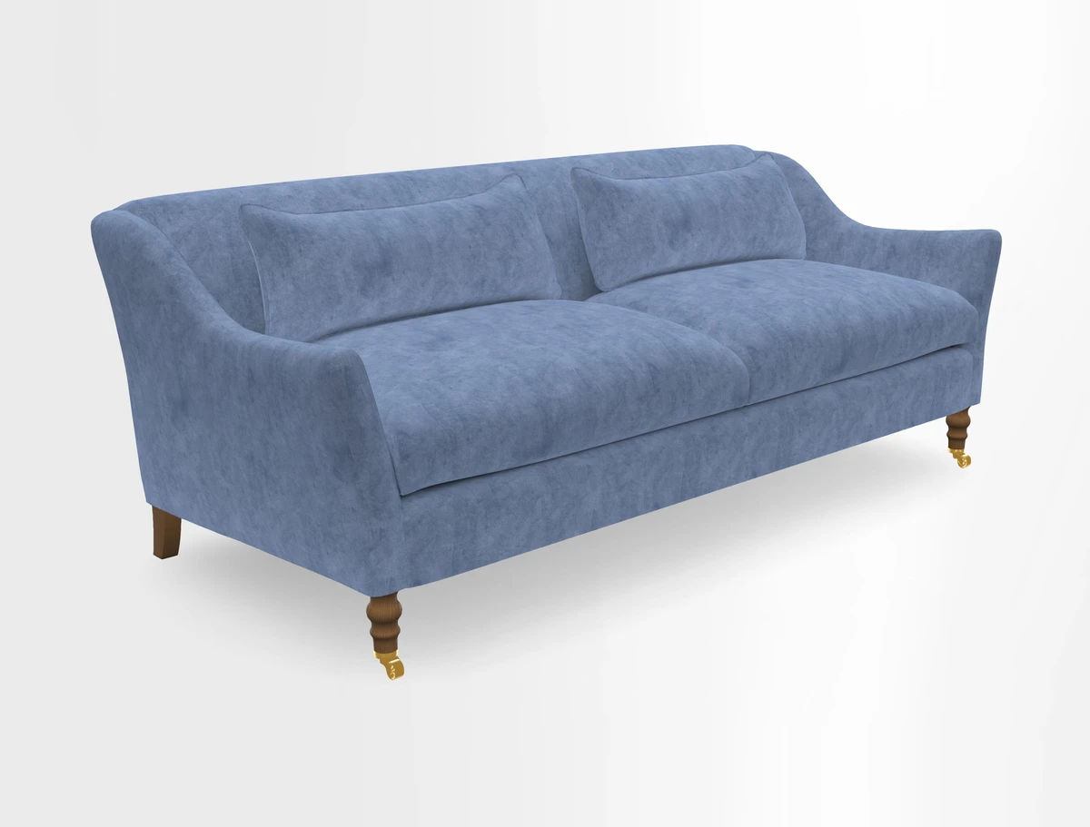 Cromer 3 Seater Sofa in RHS Botanicals Henry Moon Lions Tail Terracotta