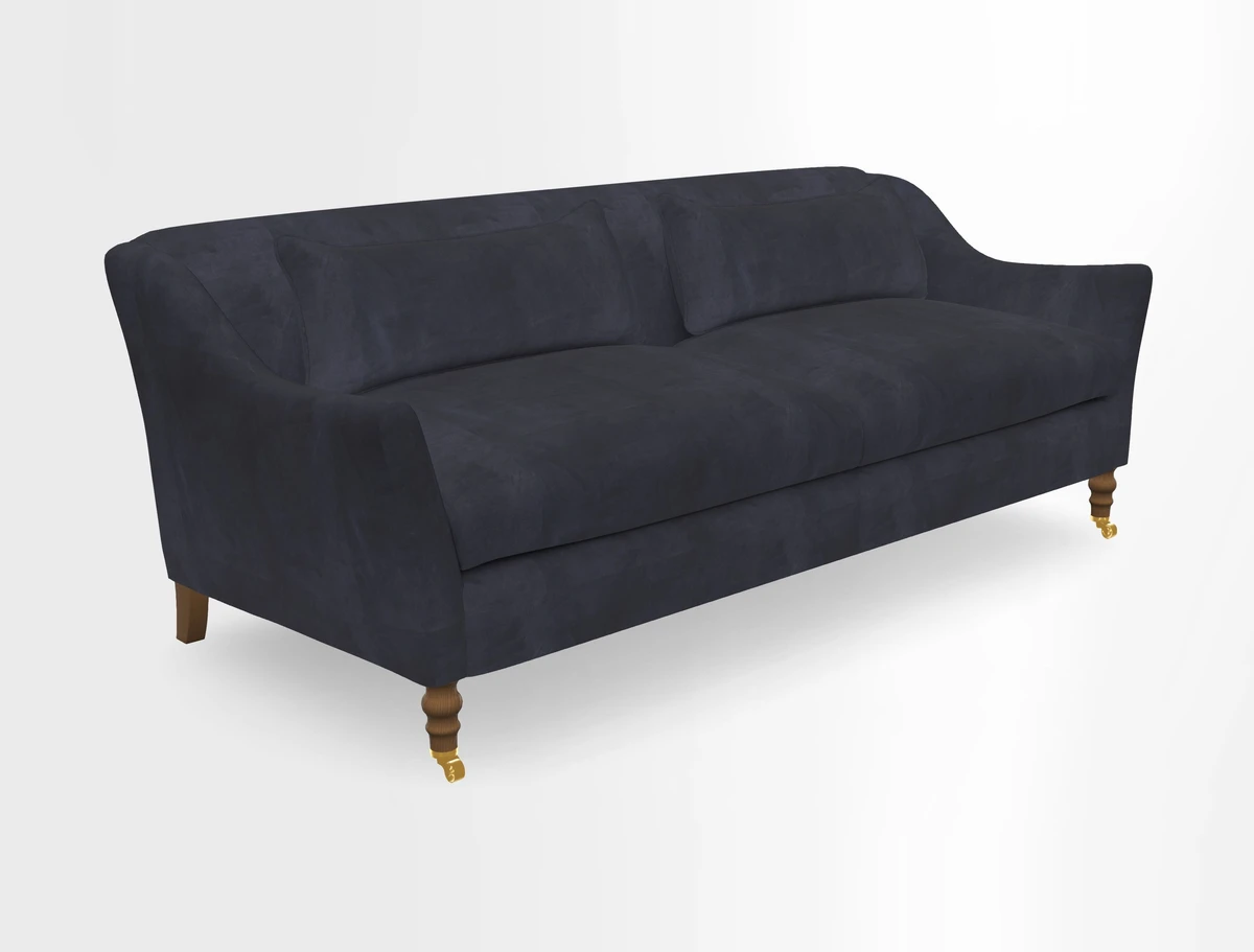 Cromer 3 Seater Sofa in RHS Botanicals Henry Moon Lions Tail Terracotta