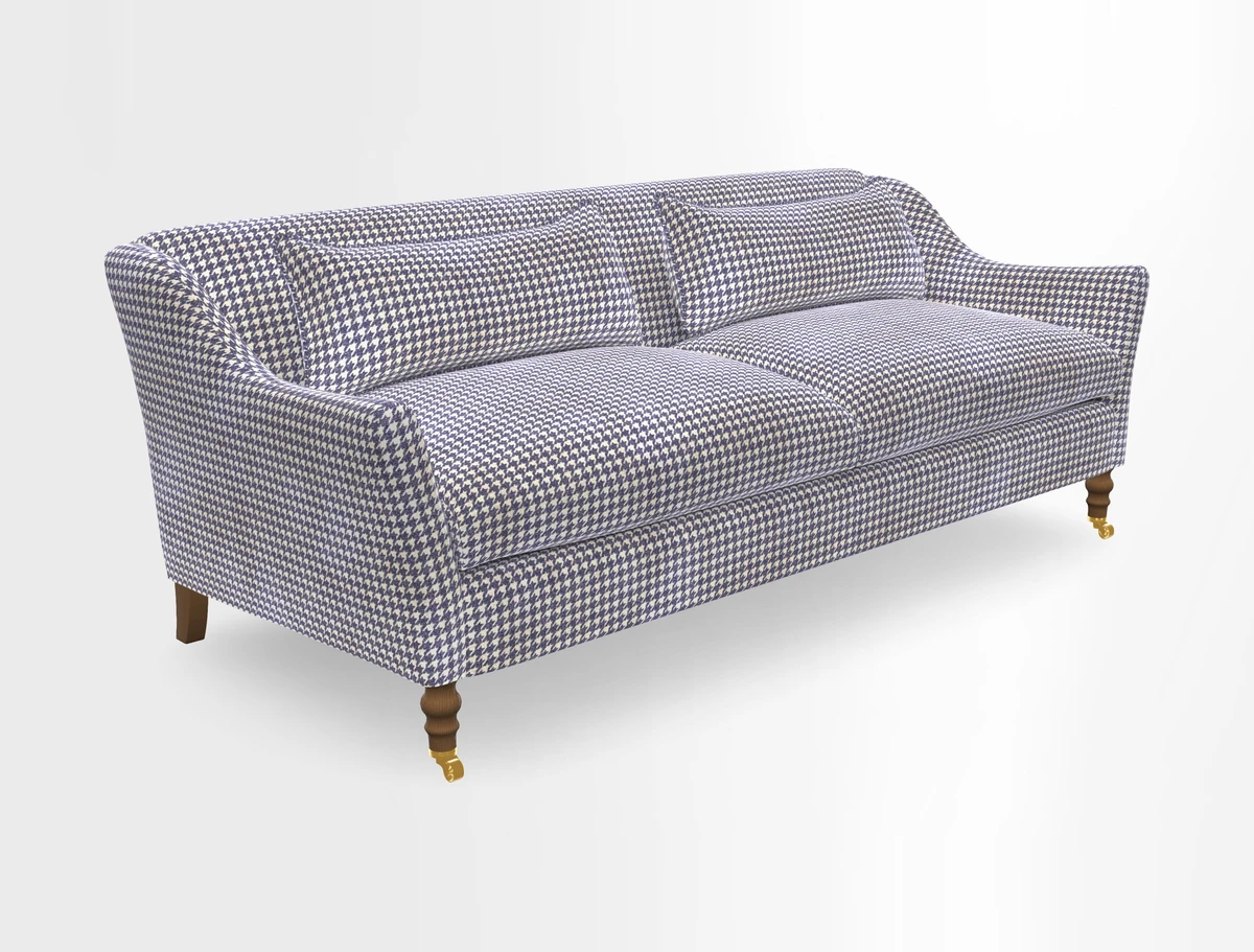 Cromer 3 Seater Sofa in RHS Botanicals Henry Moon Lions Tail Terracotta
