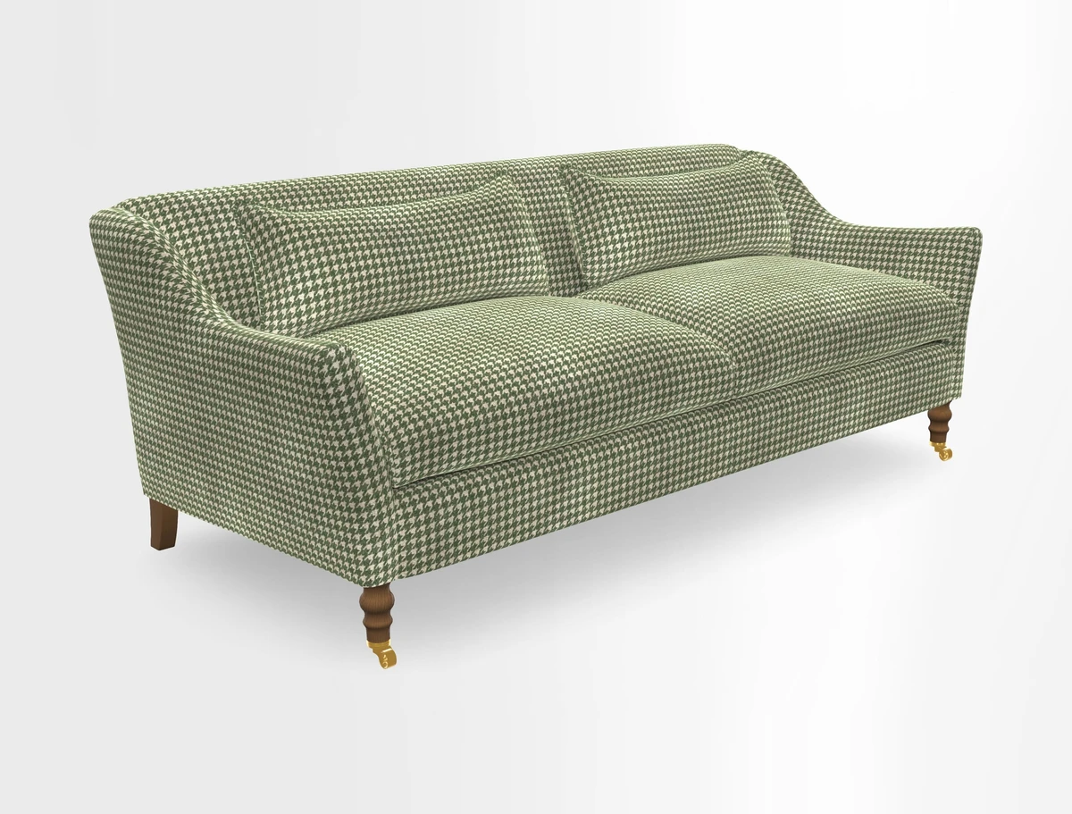 Cromer 3 Seater Sofa in RHS Botanicals Henry Moon Lions Tail Terracotta