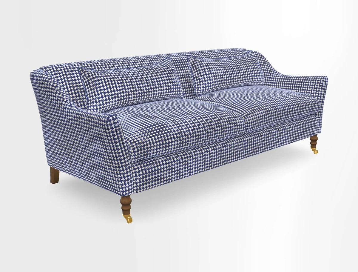 Cromer 3 Seater Sofa in RHS Botanicals Henry Moon Lions Tail Terracotta