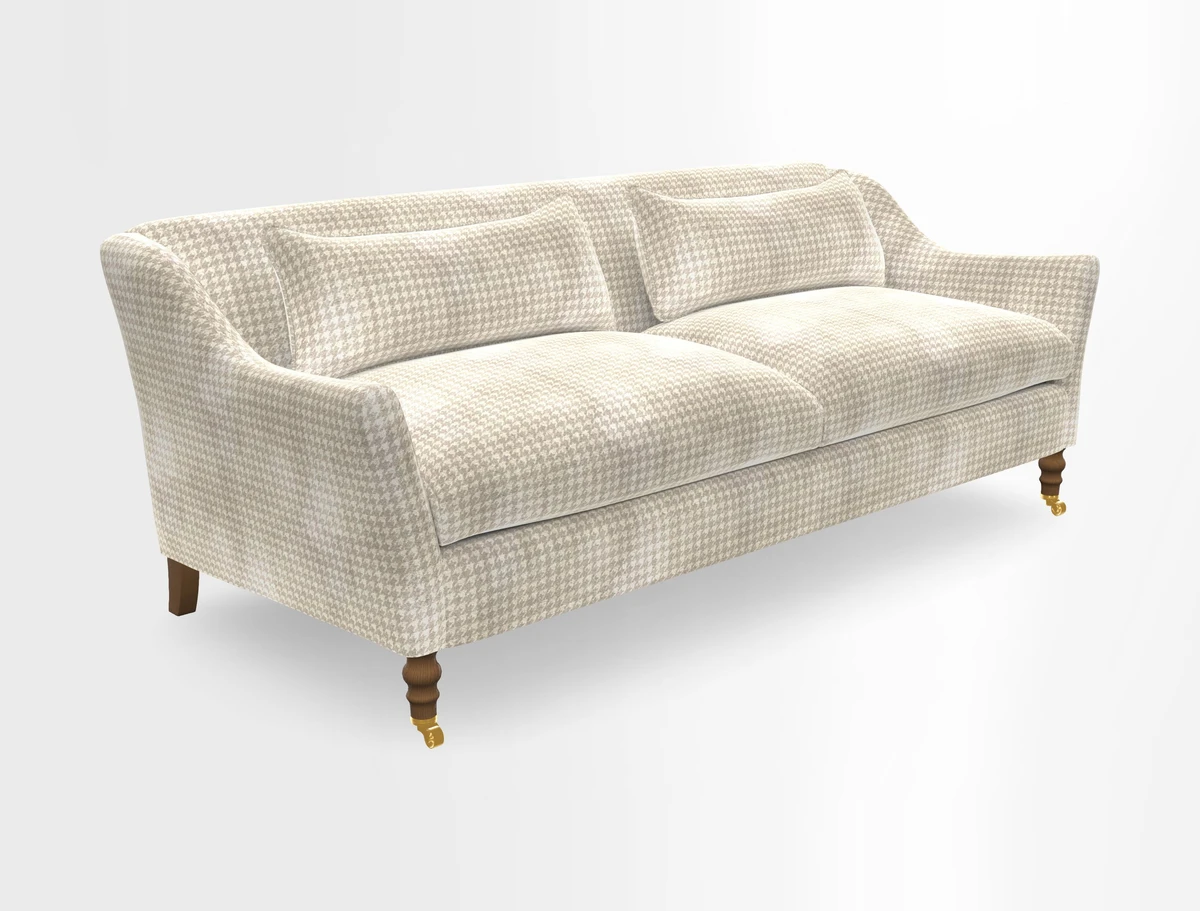 Cromer 3 Seater Sofa in RHS Botanicals Henry Moon Lions Tail Terracotta