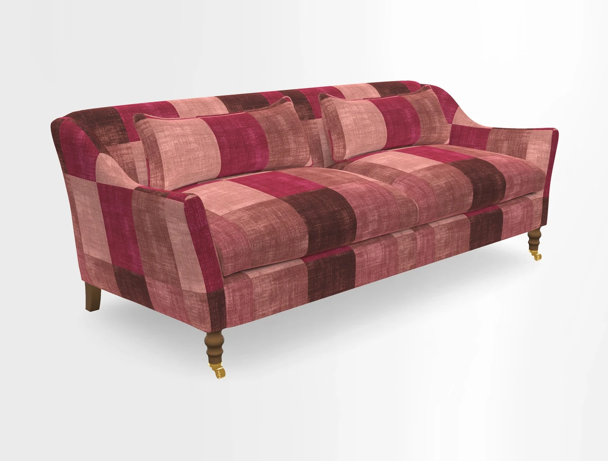 Cromer 3 Seater Sofa in RHS Botanicals Henry Moon Lions Tail Terracotta