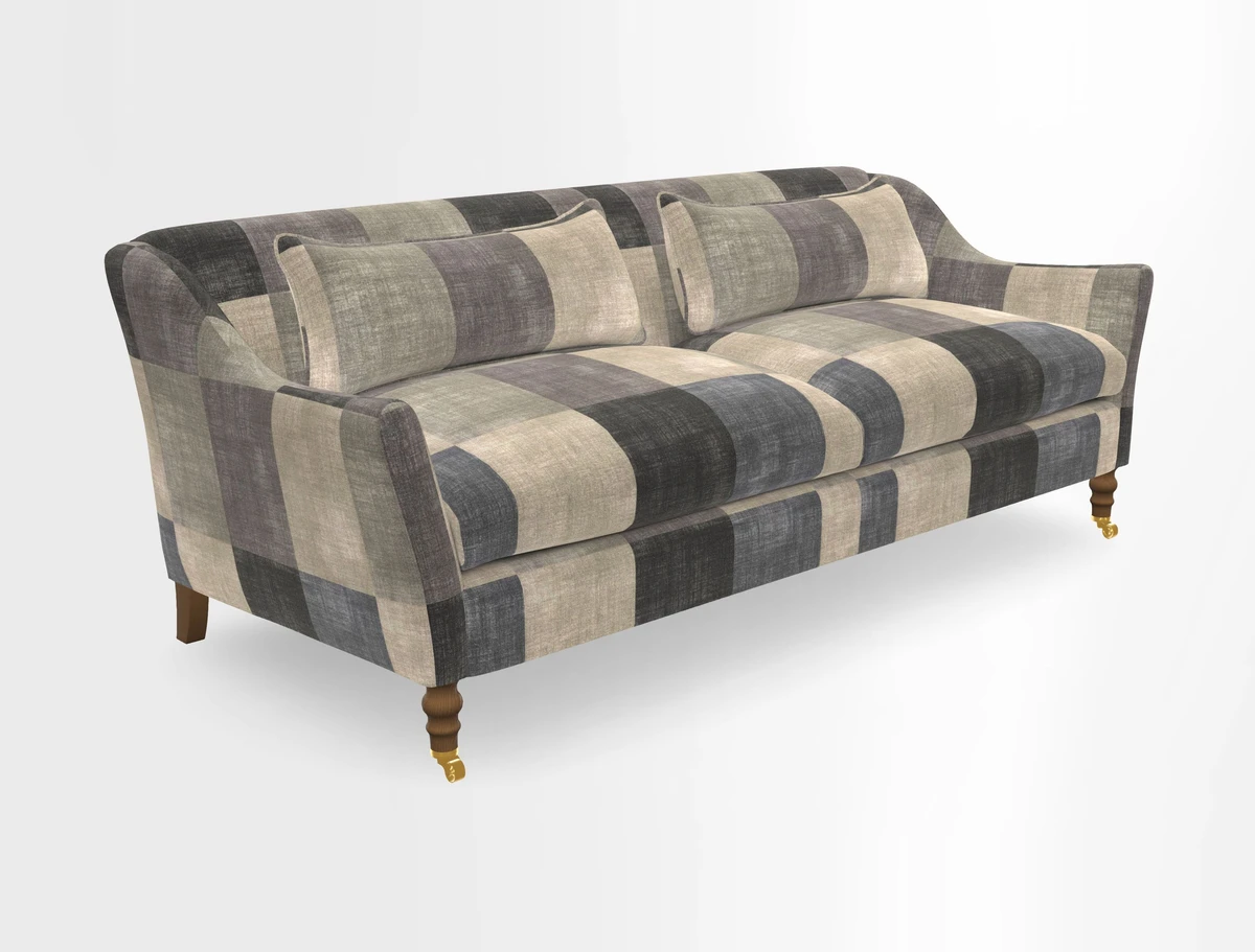 Cromer 3 Seater Sofa in RHS Botanicals Henry Moon Lions Tail Terracotta