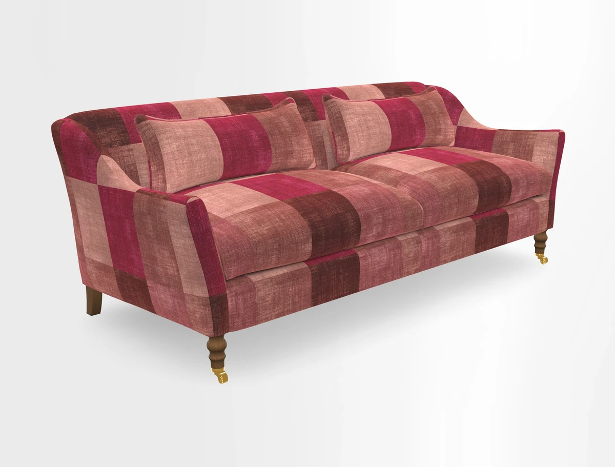 Cromer 3 Seater Sofa in RHS Botanicals Henry Moon Lions Tail Terracotta