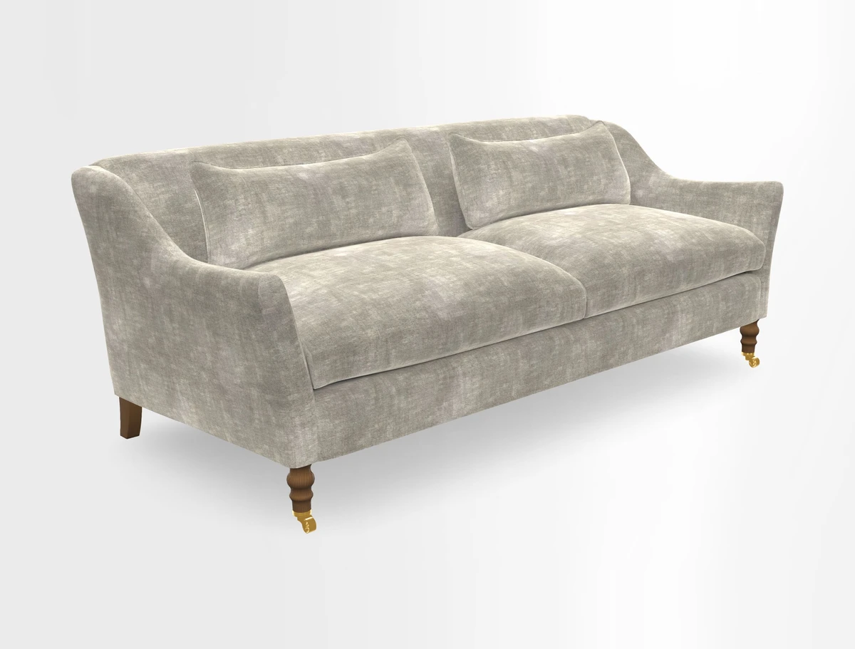 Cromer 3 Seater Sofa in RHS Botanicals Henry Moon Lions Tail Terracotta