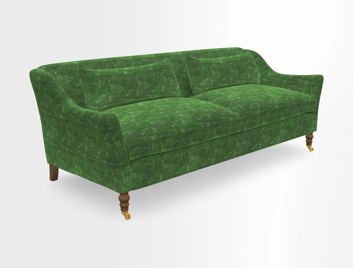Cromer 3 Seater Sofa in RHS Botanicals Henry Moon Lions Tail Terracotta