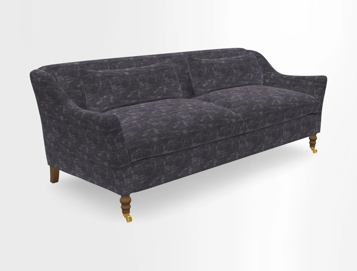 Cromer 3 Seater Sofa in RHS Botanicals Henry Moon Lions Tail Terracotta