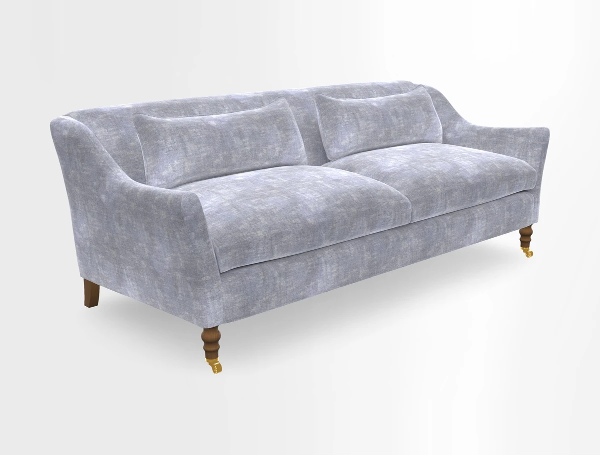 Cromer 3 Seater Sofa in RHS Botanicals Henry Moon Lions Tail Terracotta
