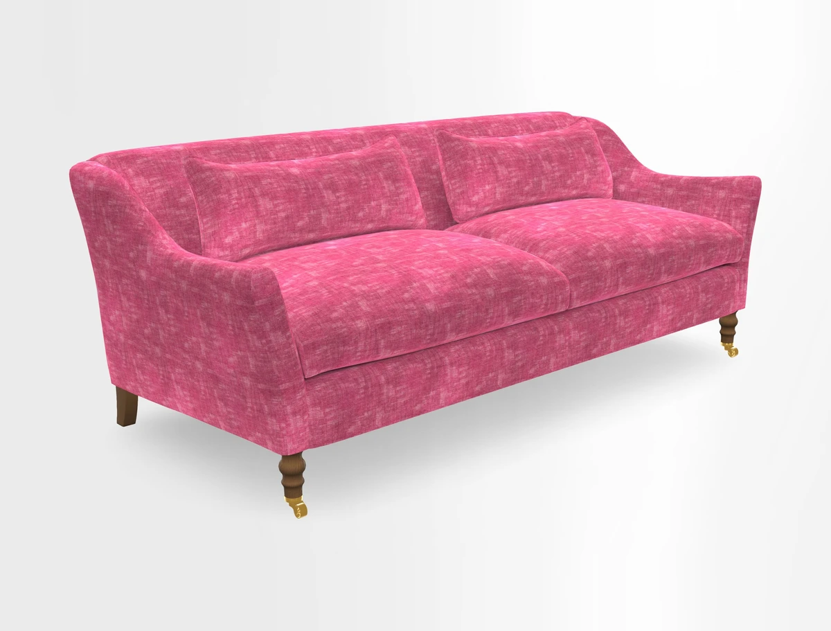 Cromer 3 Seater Sofa in RHS Botanicals Henry Moon Lions Tail Terracotta
