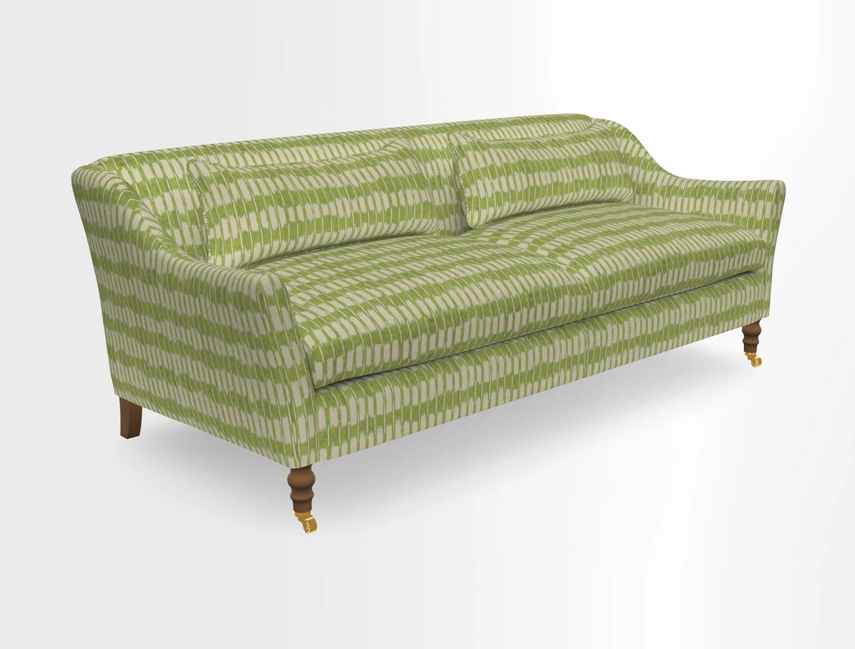 Cromer 3 Seater Sofa in RHS Botanicals Henry Moon Lions Tail Terracotta