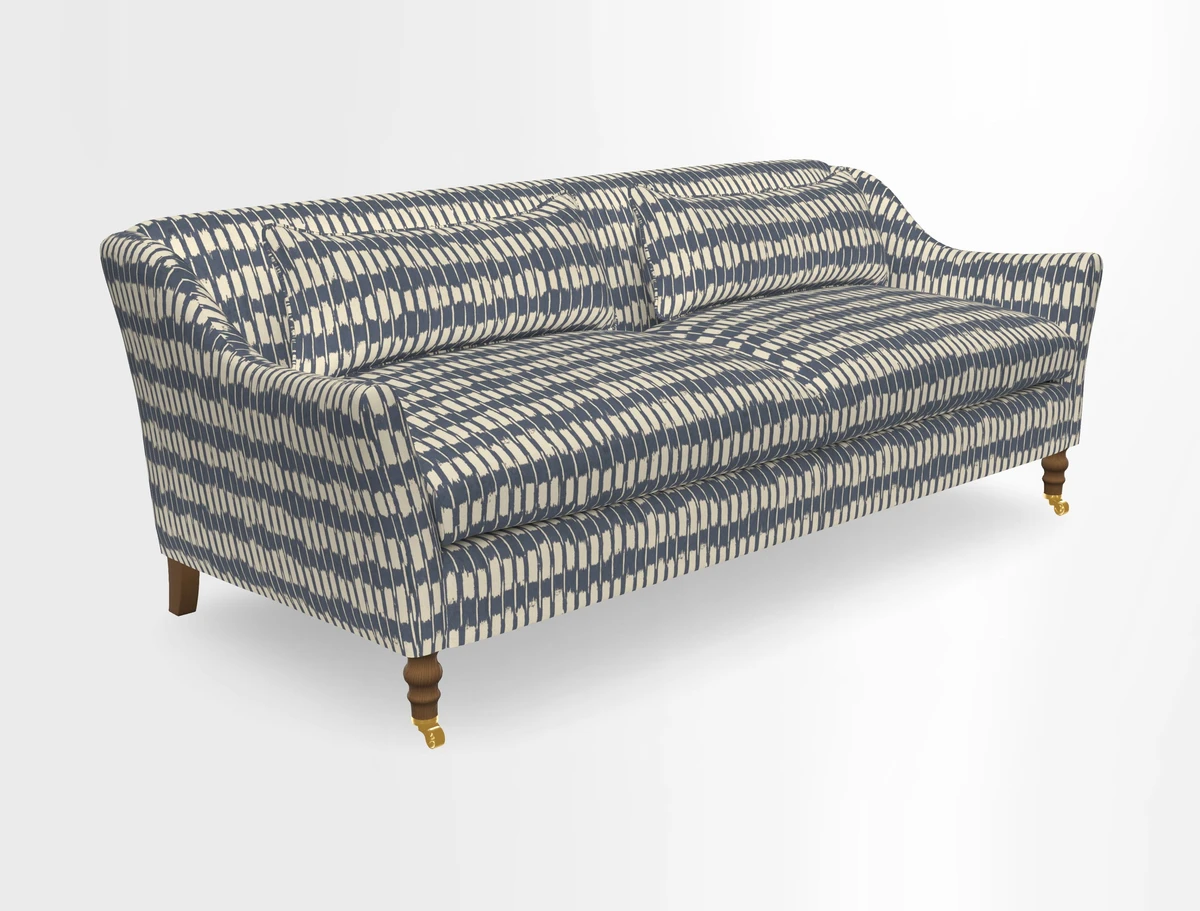 Cromer 3 Seater Sofa in RHS Botanicals Henry Moon Lions Tail Terracotta