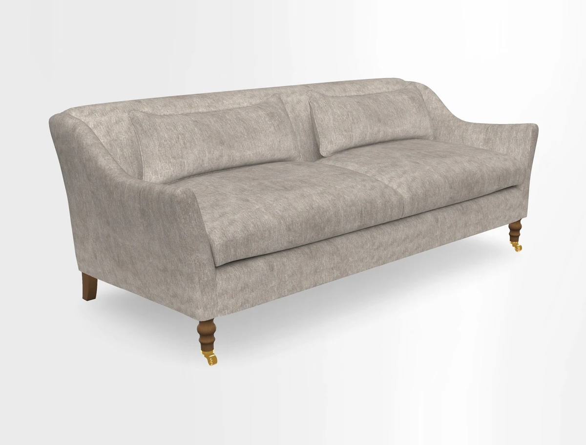 Cromer 3 Seater Sofa in RHS Botanicals Henry Moon Lions Tail Terracotta