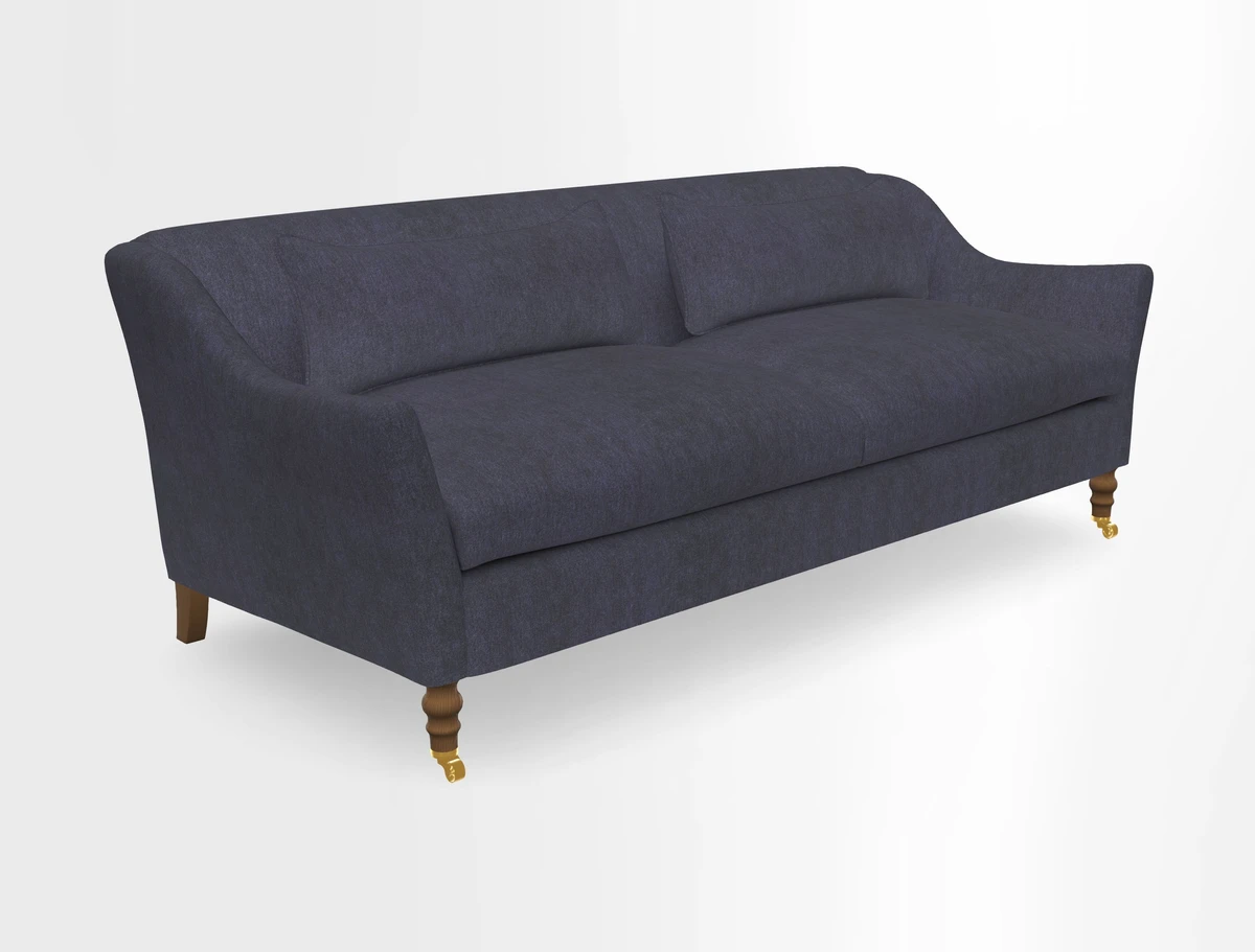 Cromer 3 Seater Sofa in RHS Botanicals Henry Moon Lions Tail Terracotta
