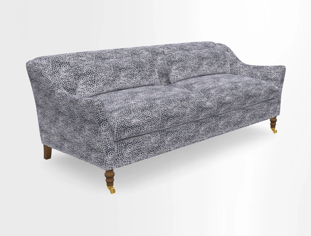 Cromer 3 Seater Sofa in RHS Botanicals Henry Moon Lions Tail Terracotta