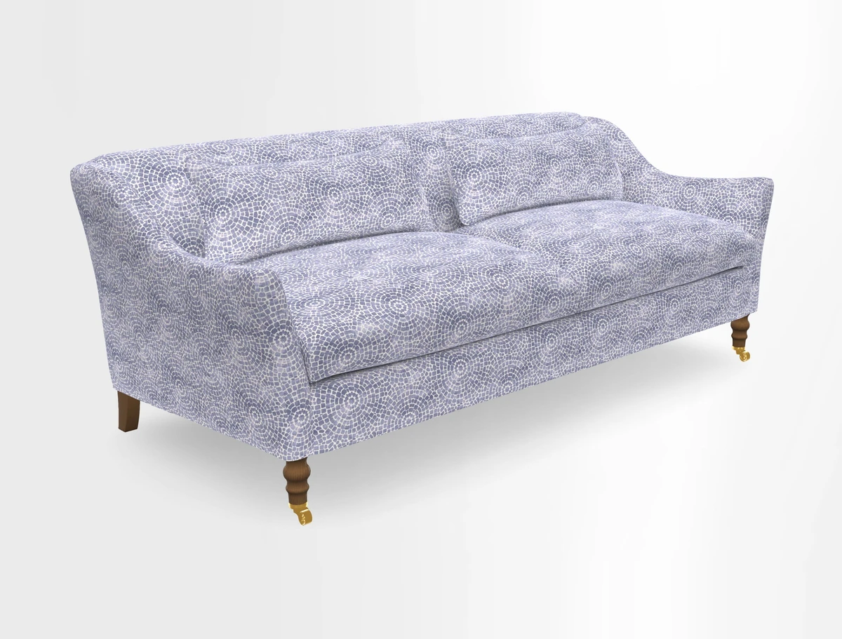 Cromer 3 Seater Sofa in RHS Botanicals Henry Moon Lions Tail Terracotta
