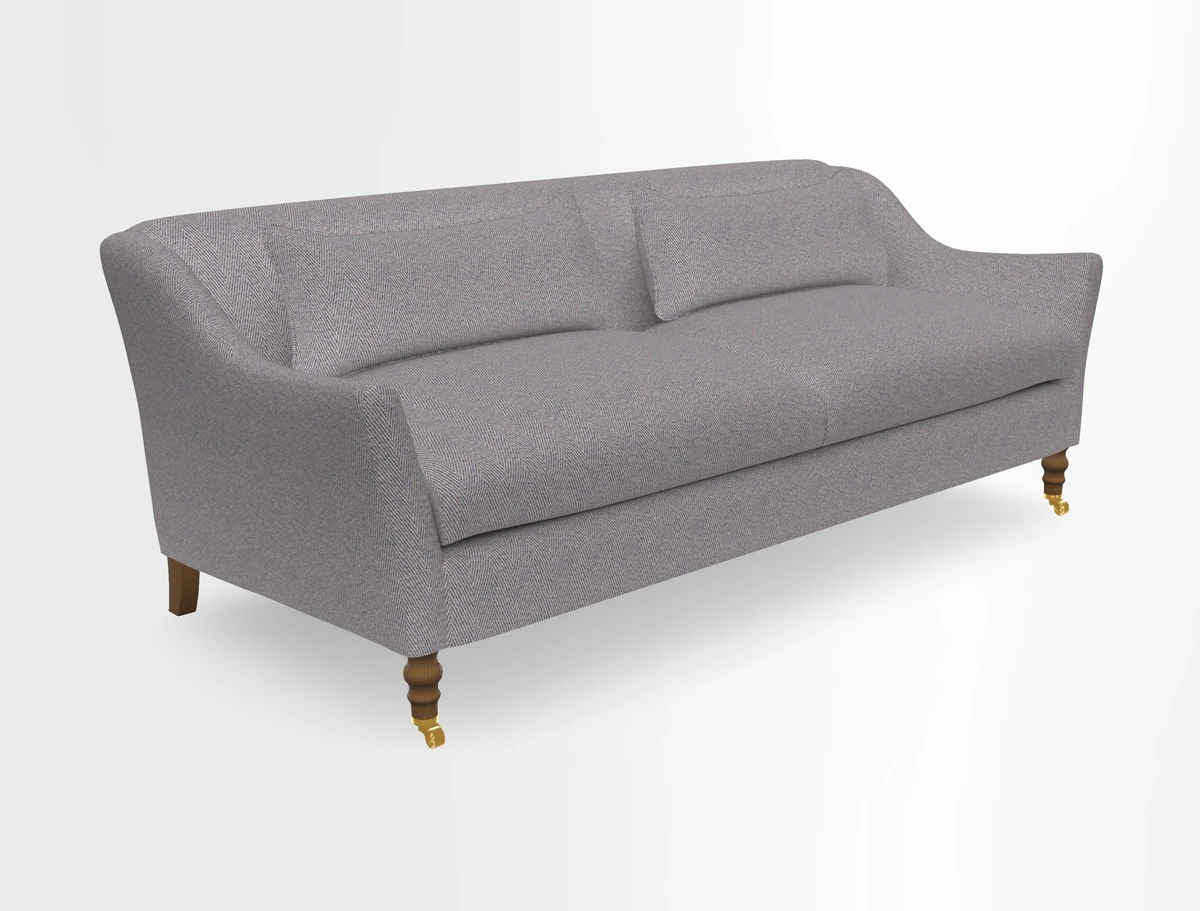 Cromer 3 Seater Sofa in RHS Botanicals Henry Moon Lions Tail Terracotta