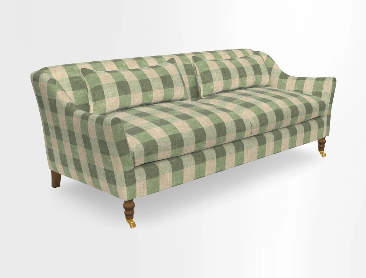 Cromer 3 Seater Sofa in RHS Botanicals Henry Moon Lions Tail Terracotta
