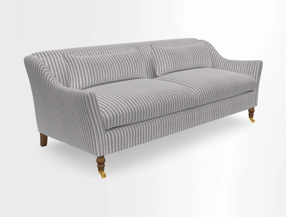 Cromer 3 Seater Sofa in RHS Botanicals Henry Moon Lions Tail Terracotta