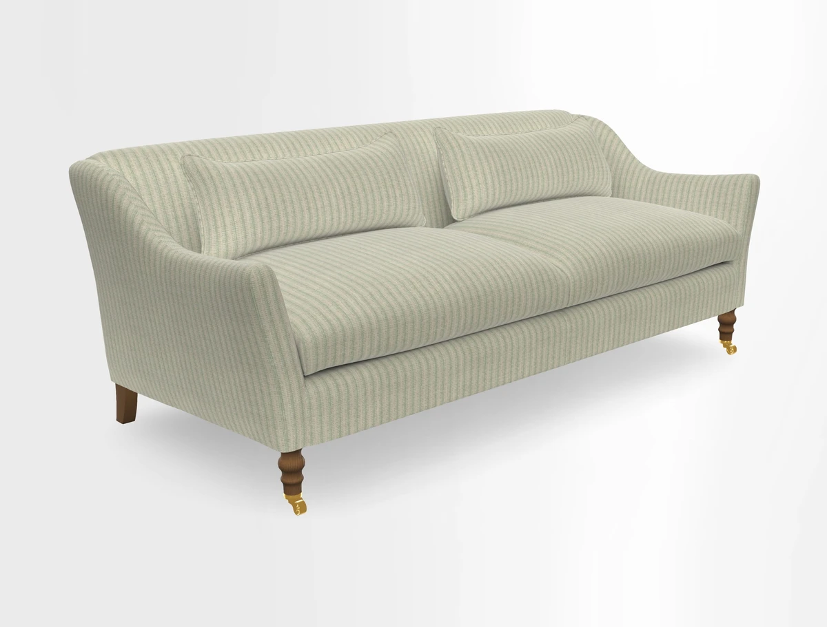 Cromer 3 Seater Sofa in RHS Botanicals Henry Moon Lions Tail Terracotta