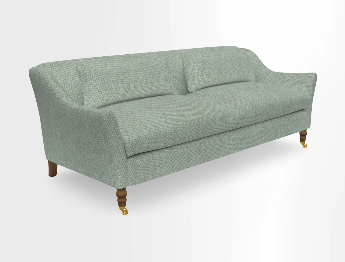 Cromer 3 Seater Sofa in RHS Botanicals Henry Moon Lions Tail Terracotta