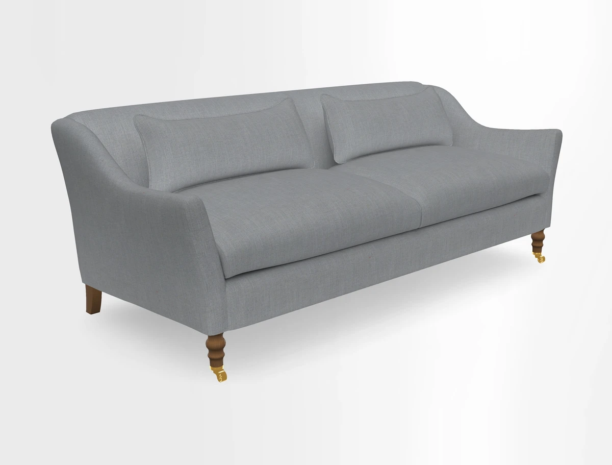 Cromer 3 Seater Sofa in RHS Botanicals Henry Moon Lions Tail Terracotta